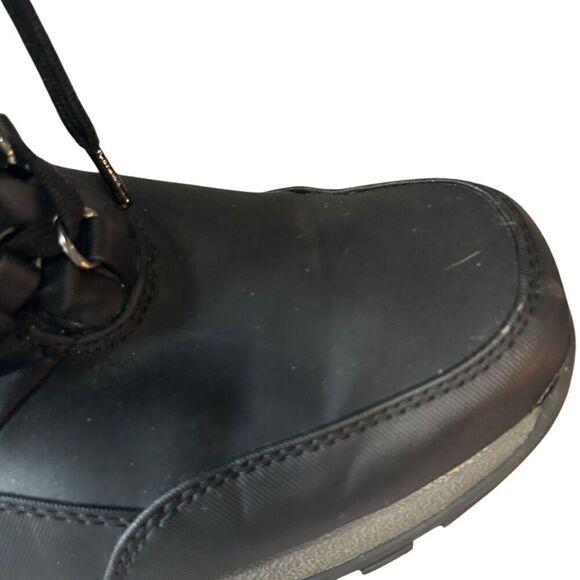Totes Rhonda Aspen Black Zip Up Lace Up Snow Boots Winter Women Size 10 Medium - Picture 5 of 16